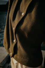 Olive Textured Button-Down