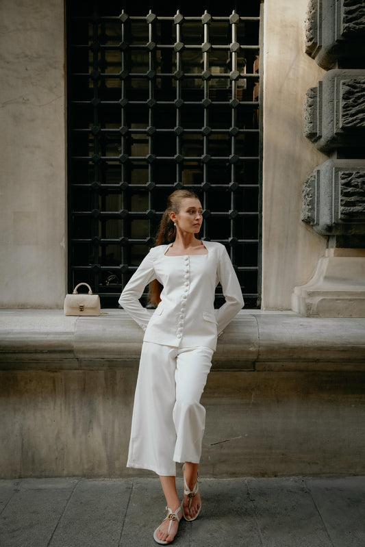 Ivory contour pants