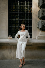 Ivory contour pants