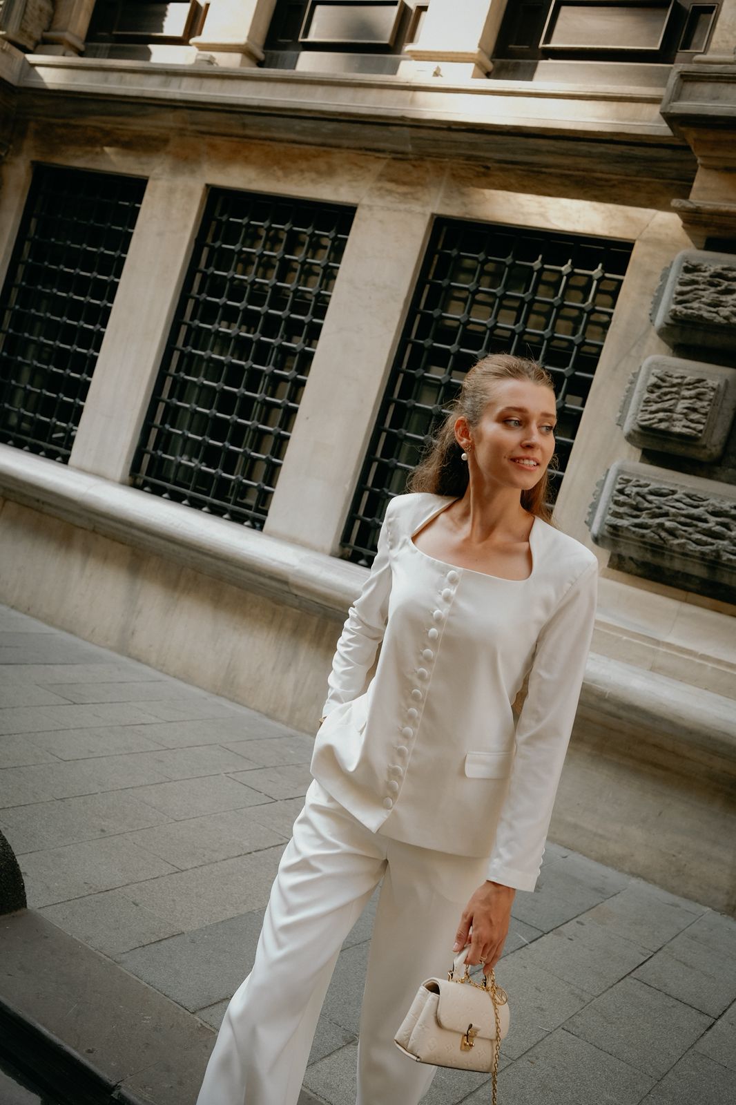 Ivory contour pants